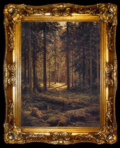 framed  Ivan Shishkin Conifer-Sunshine, ta009-2